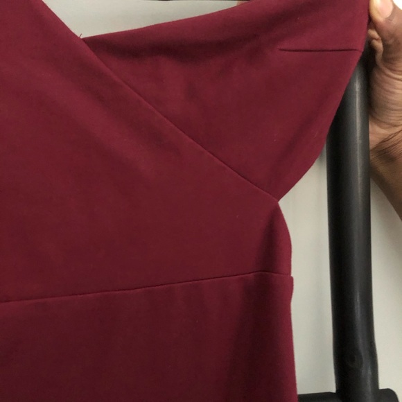Lulus Wine Colored Dress - Picture 3 of 7